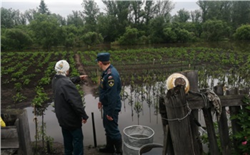 Вода отступила от четырех подтопленных поселков Красноярского края. Спасатели показали свежие кадры с места