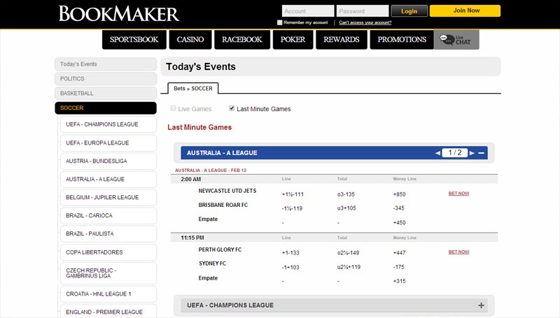 Букмекерская контора Bookmakers