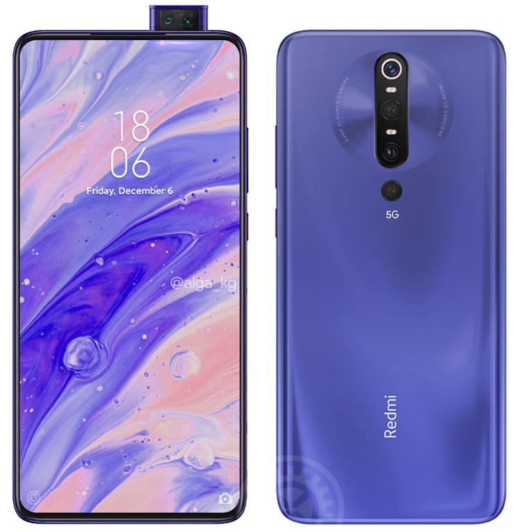 Подтверждено наличие выдвижной камеры у смартфона Xiaomi Redmi K30 Pro