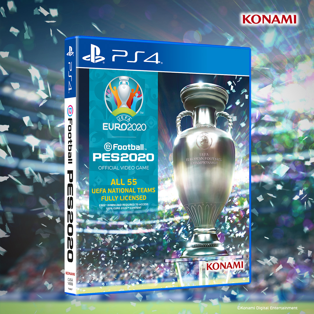 Konami представила обновление Евро-2020 для PES, хотя сам чемпионат может быть перенесён на 2021 год