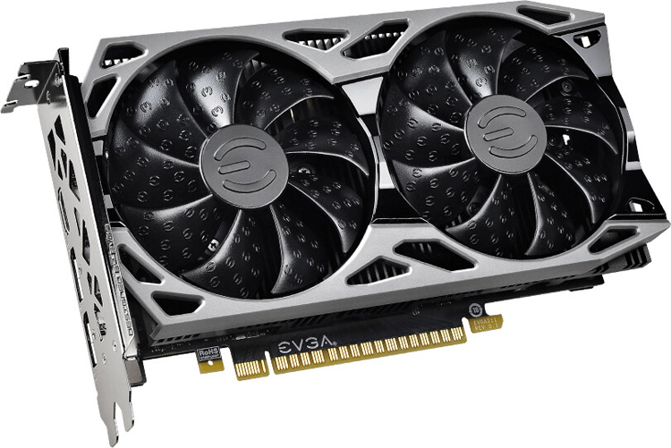 Частота ядра видеокарт EVGA GeForce GTX 1650 GDDR6 достигает 1710 МГц