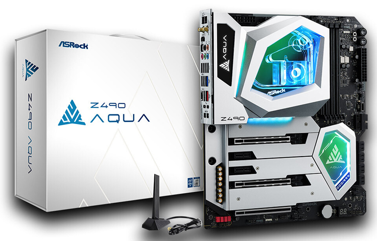 Плата ASRock Z490 Aqua для энтузиастов СЖО выйдет ограниченной серией