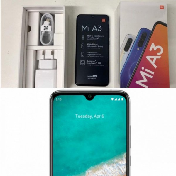 Xiaomi Mi A3 официально распаковали и подтвердили характеристики