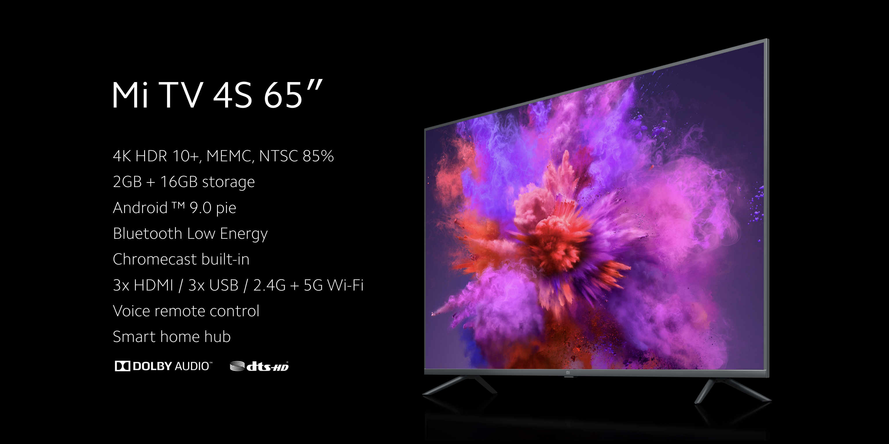 Xiaomi представила 65-дюймовый телевизор Mi TV 4S