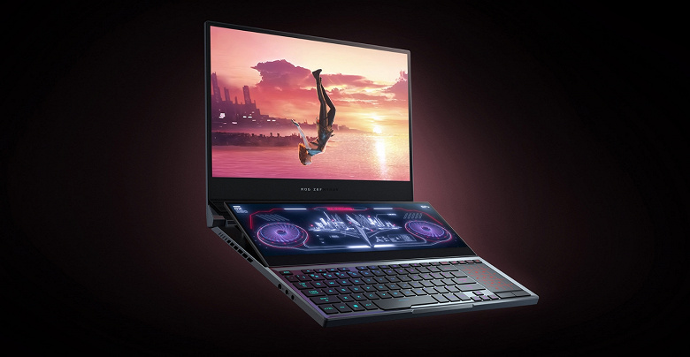 Asus представила игровой ноутбук Asus ROG Zephyrus Duo 15 с двумя экранами