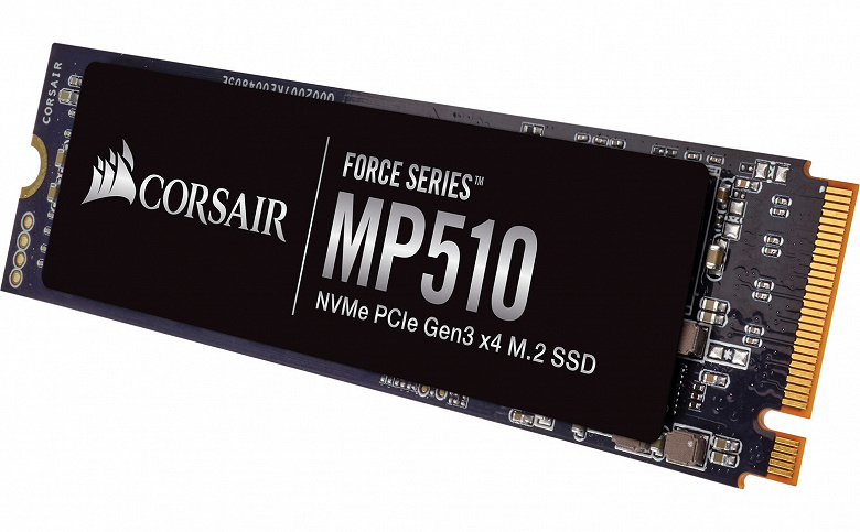 Накопитель Corsair Force Series MP510 объемом 4 ТБ оценен в 800 долларов