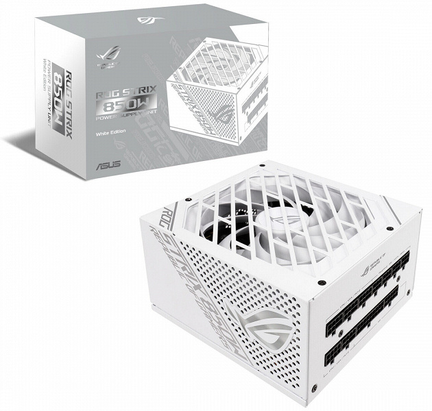 Блок питания Asus ROG Strix 850W White Edition построен по схеме с одной шиной +12В