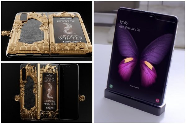 Для фанатов «Игры престолов» создан золотой Samsung Galaxy Fold за 500 тысяч рублей