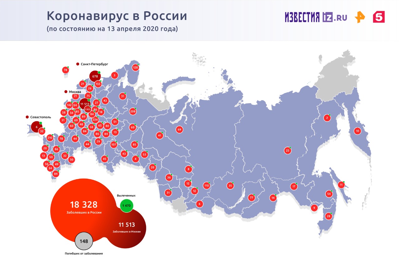 В Москве выявили 1355 новых случаев заражения коронавирусом