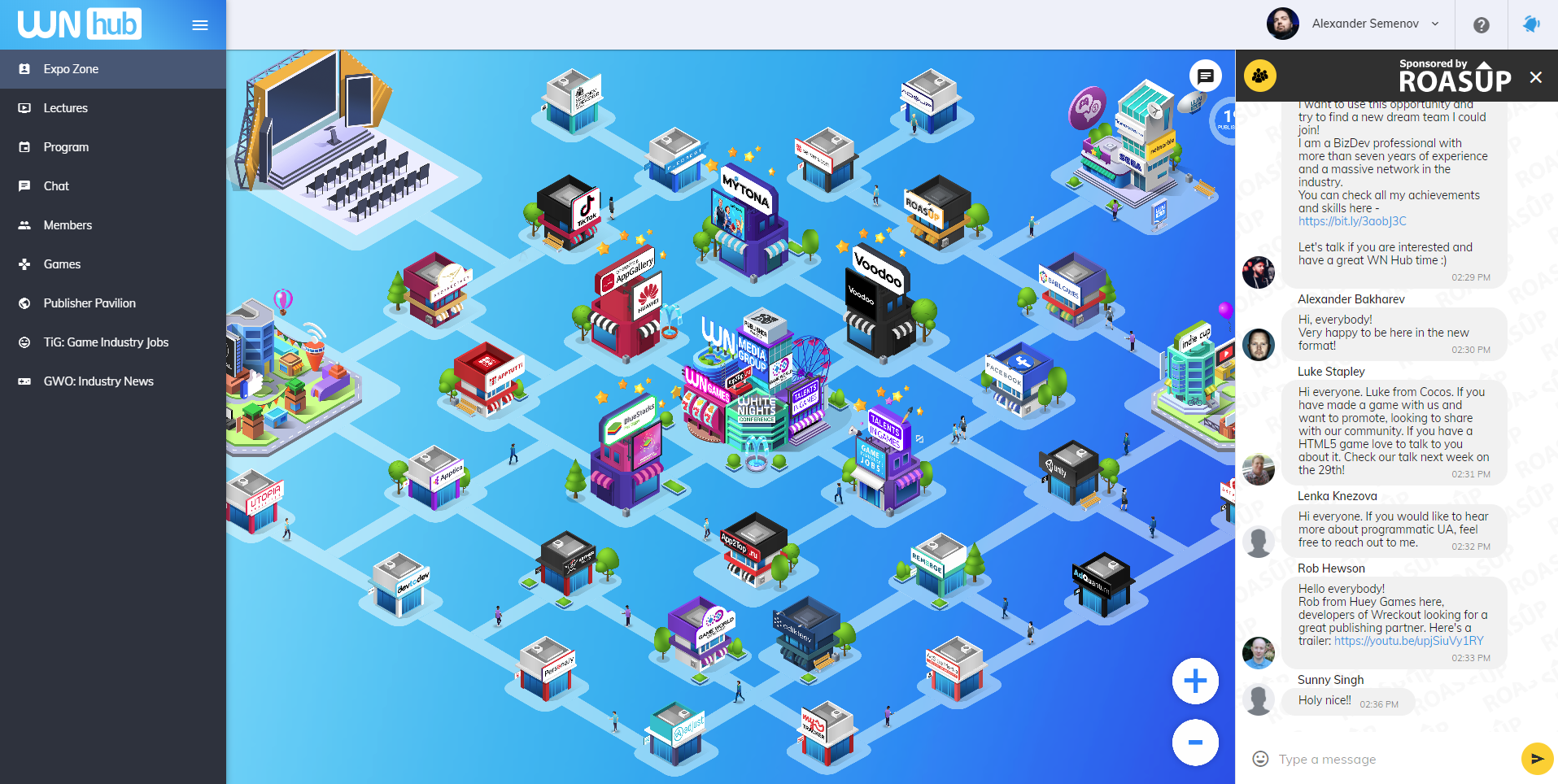 Запустился WN Hub. На нем можно слушать лекции и общаться с представителями более 2000 игровых компаний