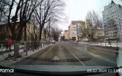 В Брянске сняли на видео очередного лихача