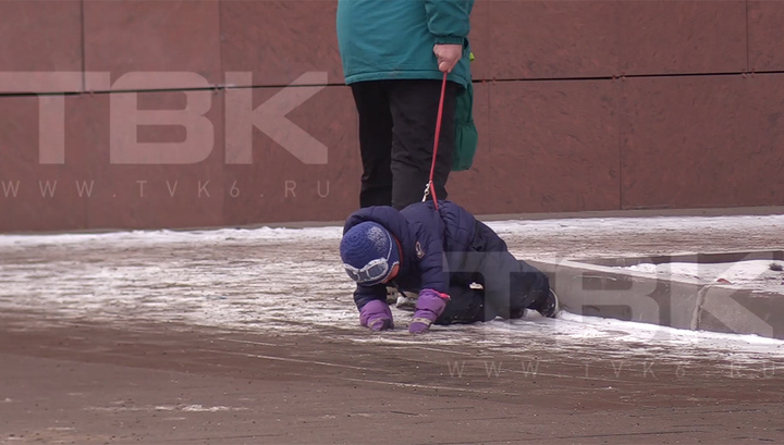 Пожилая женщина протащила на поводке плачущего ребенка и попала на видео