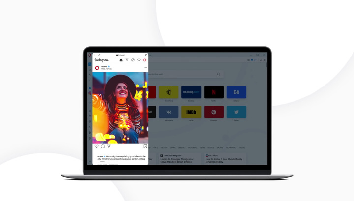 В браузер Opera встроили Instagram