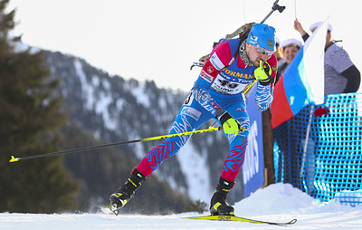 Российский биатлонист Александр Логинов выиграл спринт на чемпионате мира