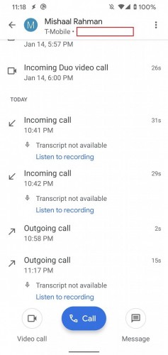 Стали известны первые подробности функции записи разговоров в звонилке от Google