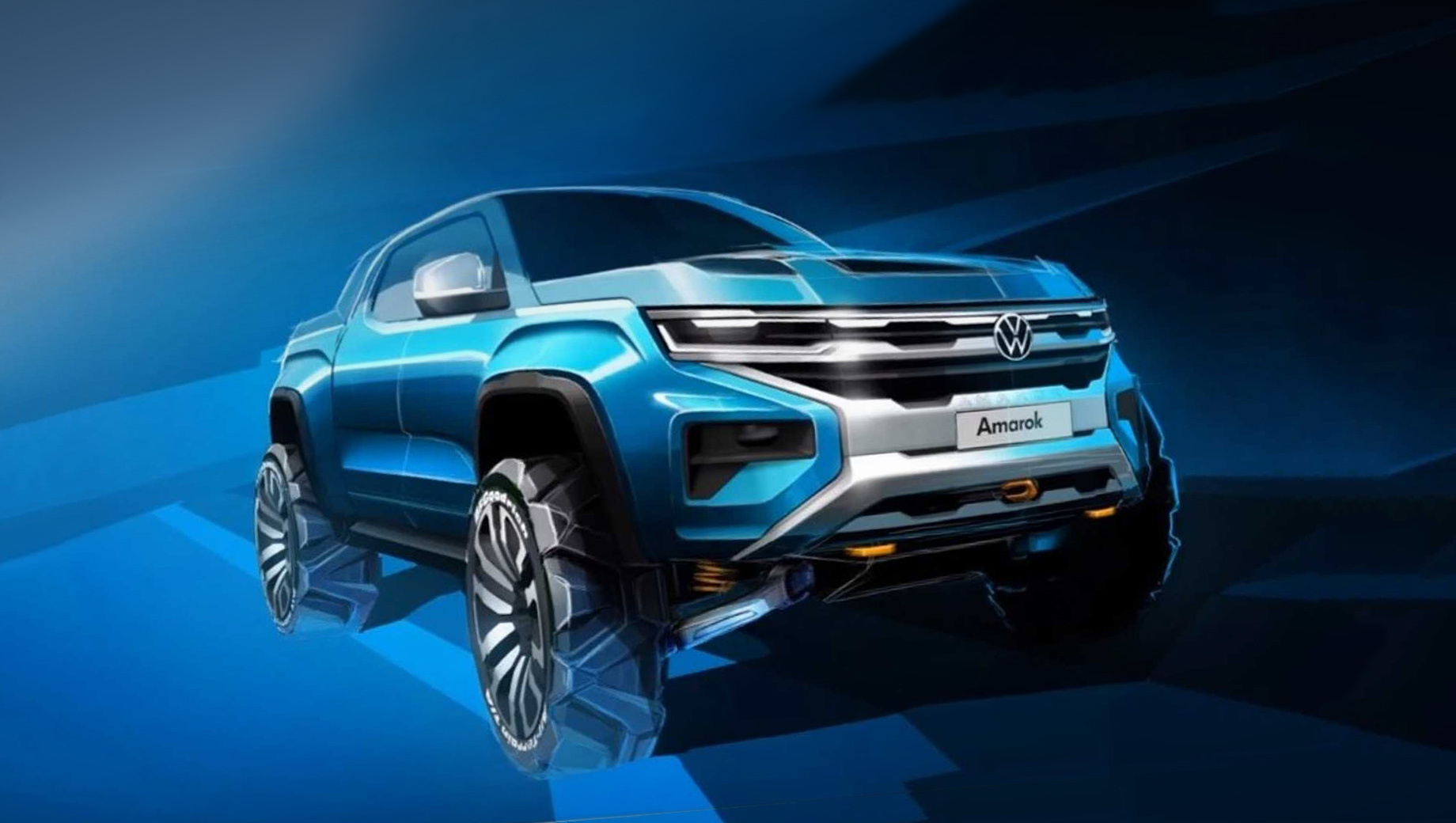 Новый Volkswagen Amarok показал X-образное лицо