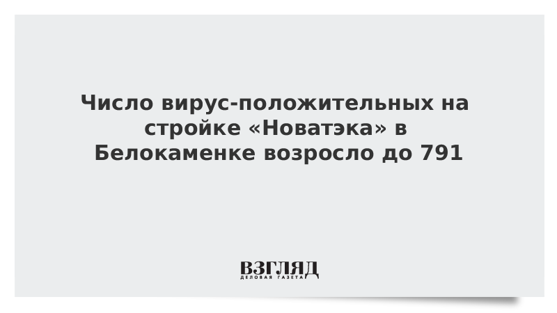 Число вирус-положительных на стройке «Новатэка» в Белокаменке возросло до 791