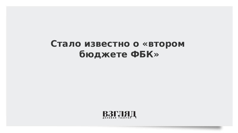 Стало известно о «втором бюджете ФБК»