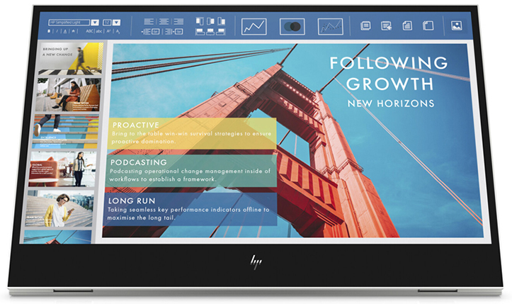 Портативный монитор HP E14 G4 имеет яркость 400 кд/кв.м