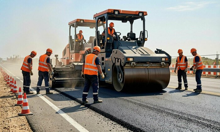 В селе Монастырском завершается ремонт дороги